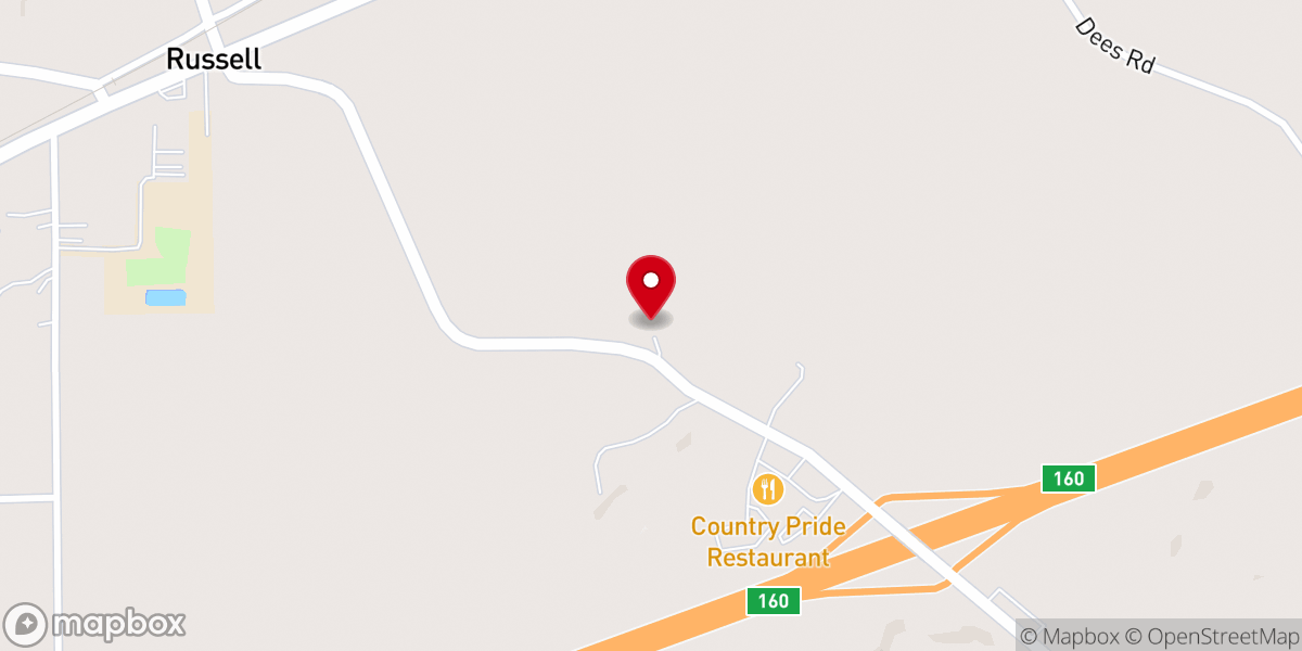 Map showing location of Saint Paul Missionary Baptist Church