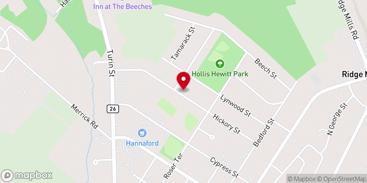 Map showing location of Church of Christ
