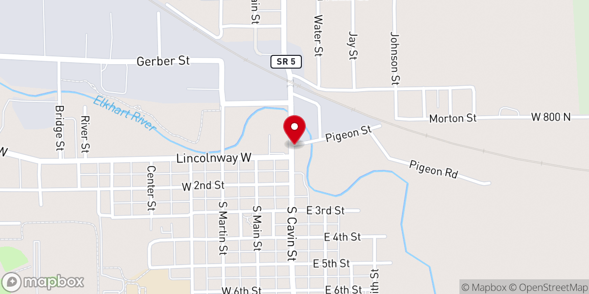 Map showing location of Filadelfia Evangelical Church