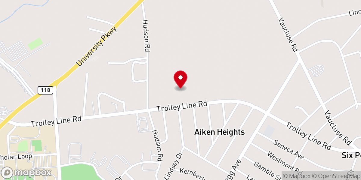 Map showing location of Young Zion Hill Church