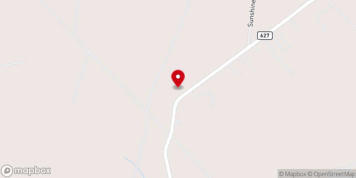 Map showing location of Ferguson Grove Church