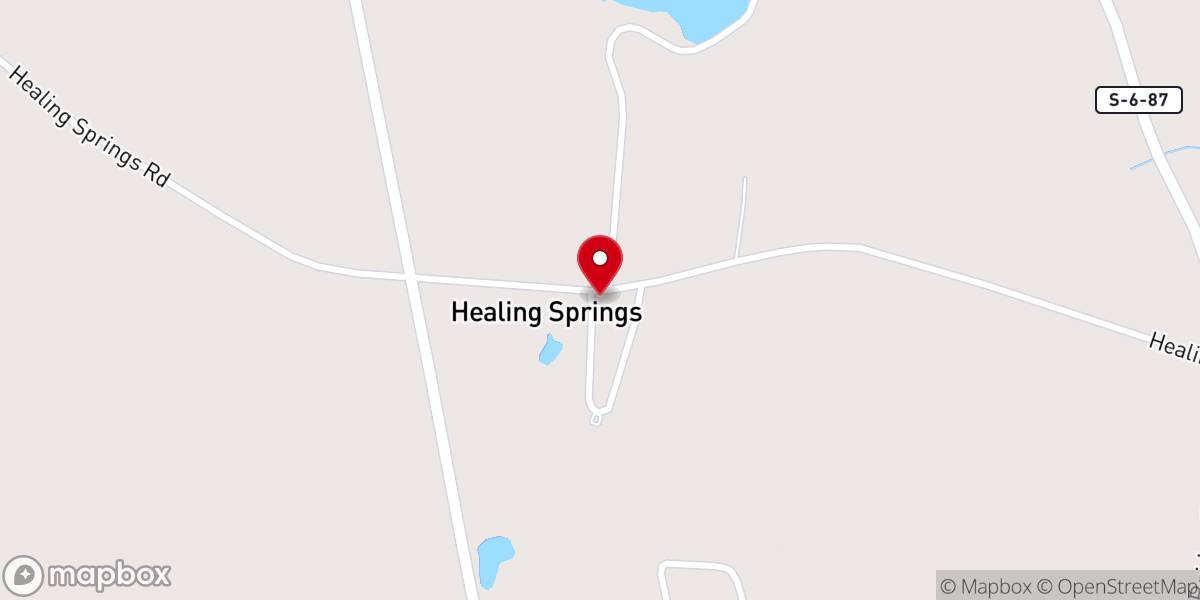 Map showing location of Spring field s.c