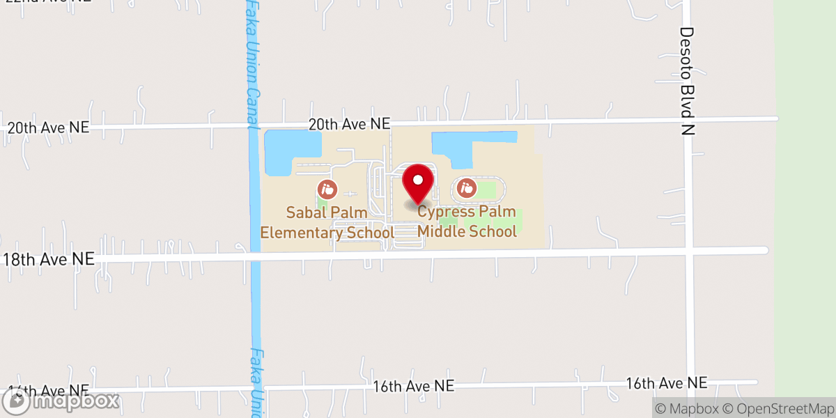 Map showing location of The Gathering Christian Church