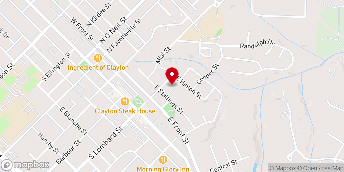 Map showing location of Mt Vernon Christian Church