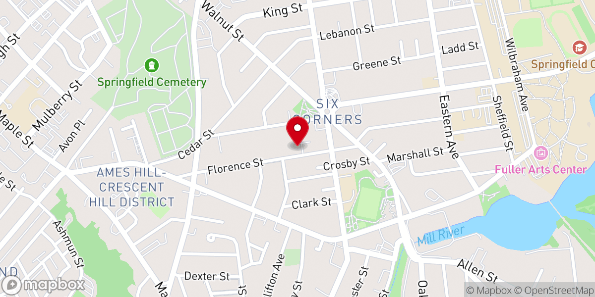 Map showing location of Revival Time Evangelistic Center