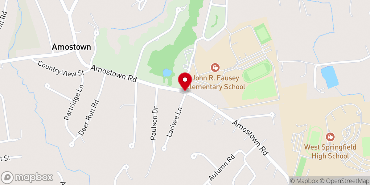 Map showing location of Mittineague United Methodist Church
