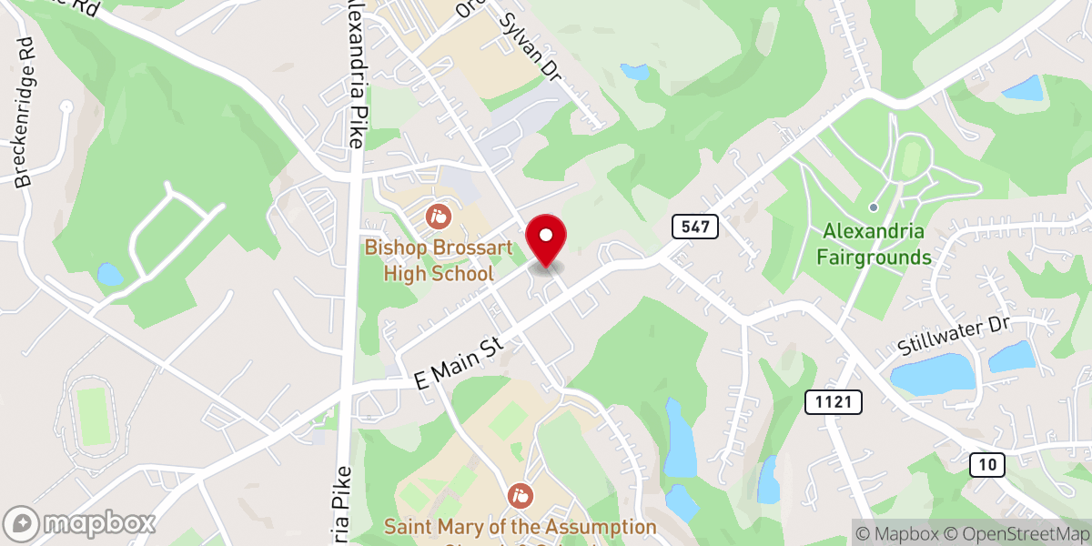 Map showing location of Alexandria Church of God
