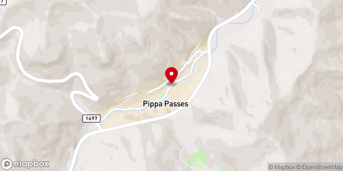 Map showing location of Alice Lloyd College