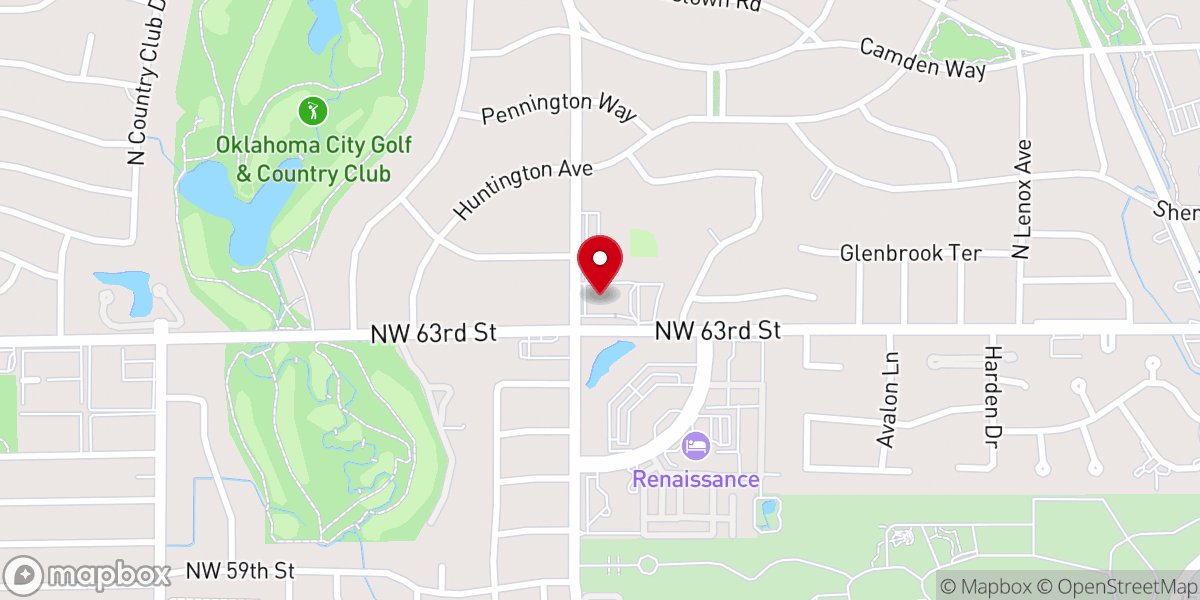 Map showing location of All Souls Episcopal Church