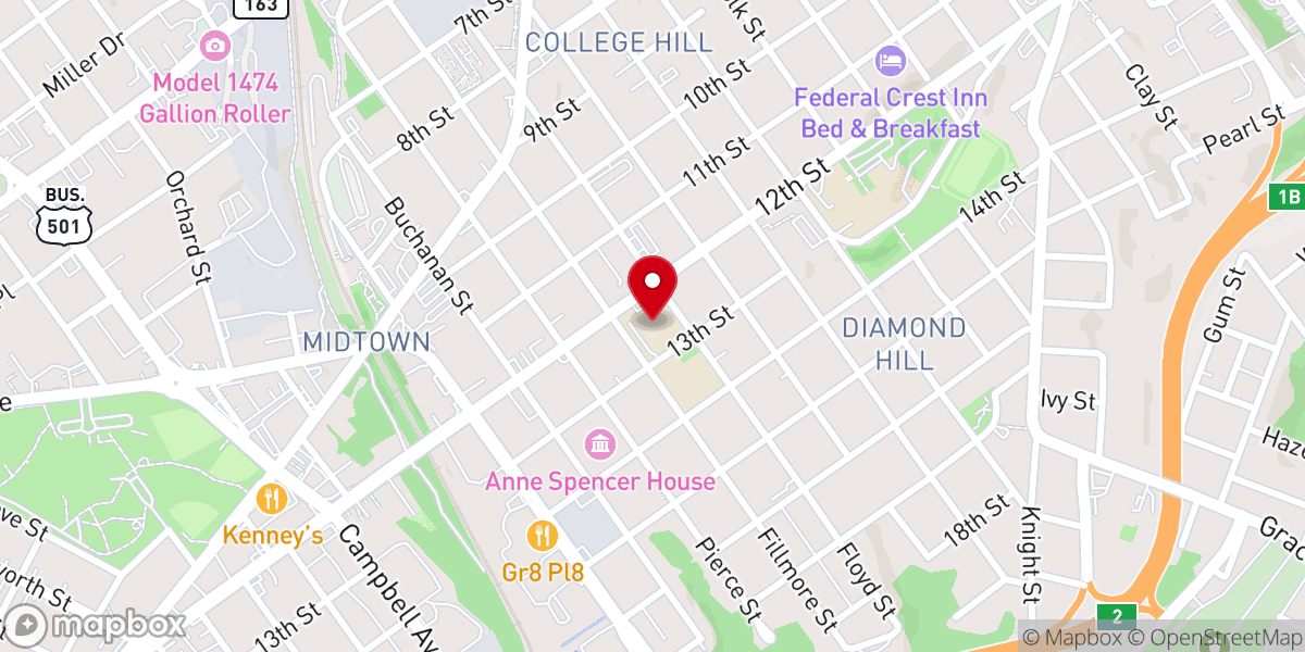 Map showing location of Altar City Church
