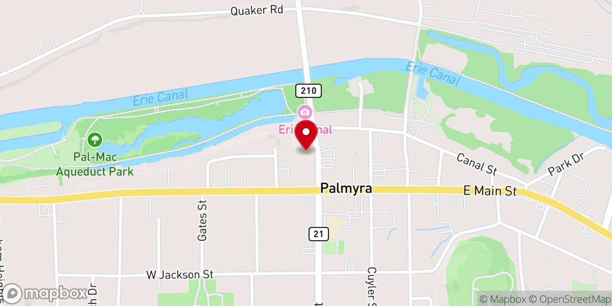 Map showing location of Alvin Smith Gravesite