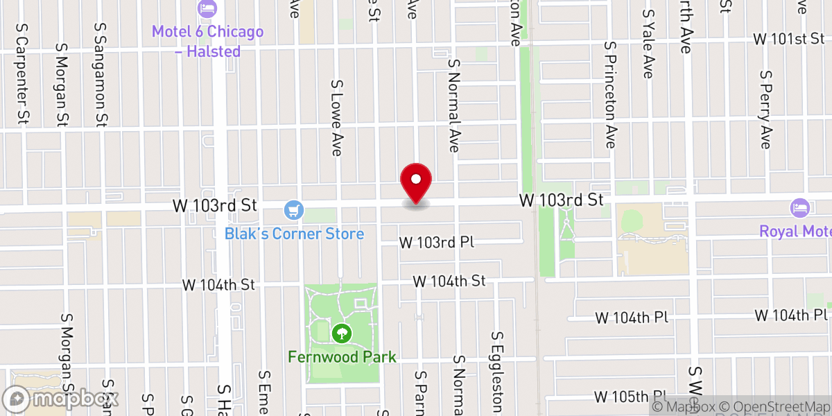 Map showing location of Ambassadors For Christ Church