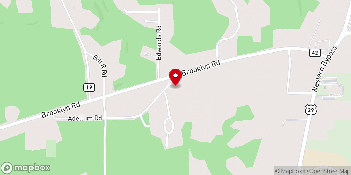 Map showing location of Andalusia Church of God