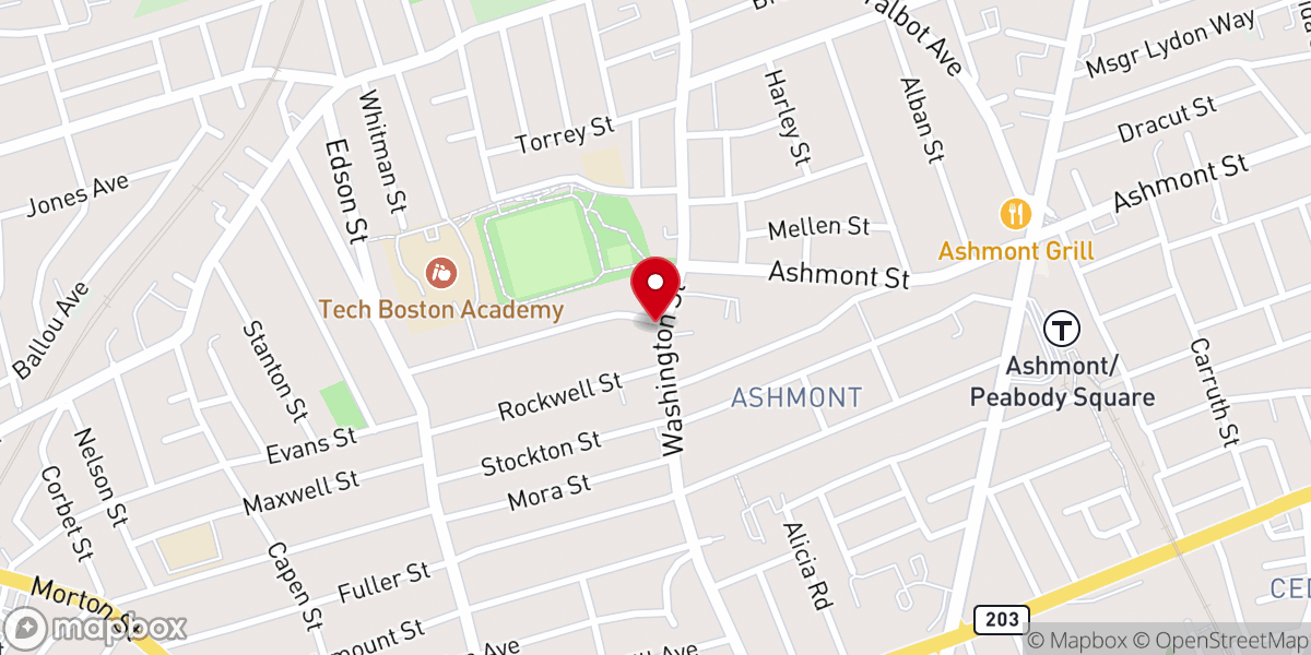 Map showing location of Anointed Fire Church