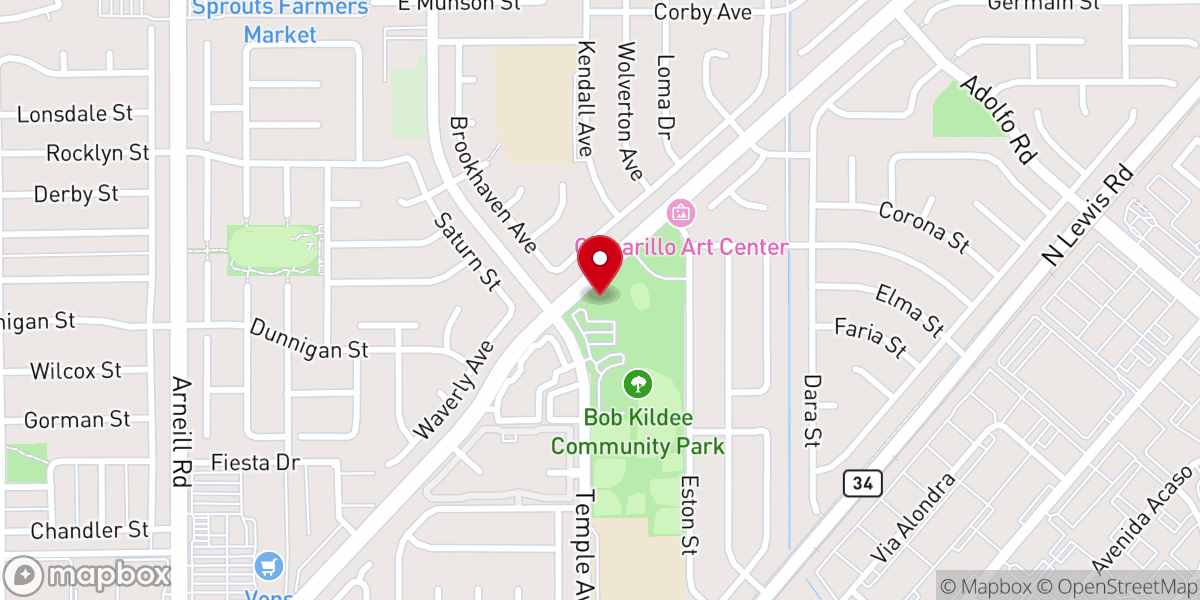 Map showing location of Anthem Church Camarillo