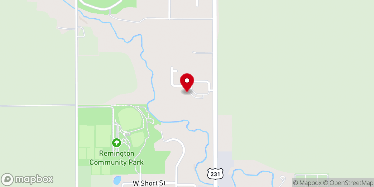 Map showing location of Apostolic Christian Fellowship Hall
