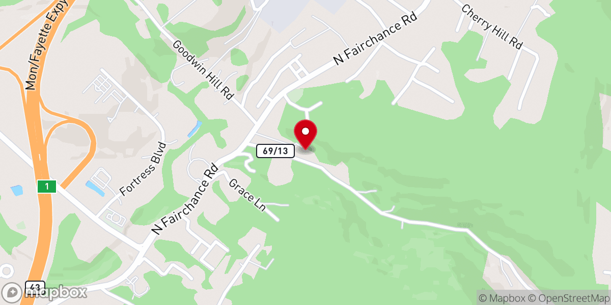 Map showing location of Apostolic Gospel Church
