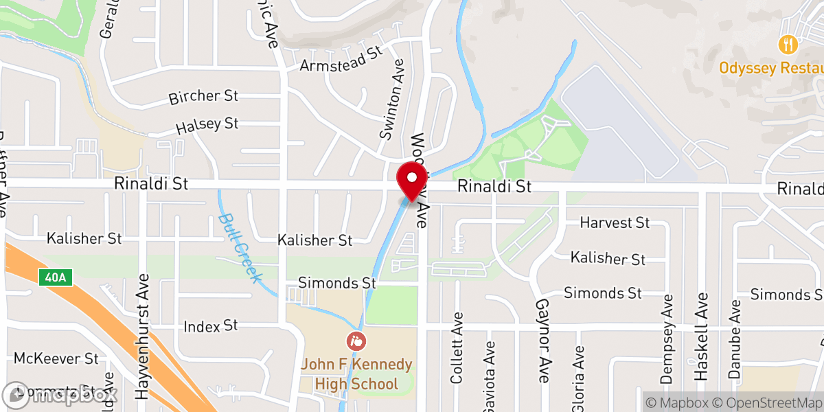 Map showing location of Arabic Holiness Church - Granada Hills