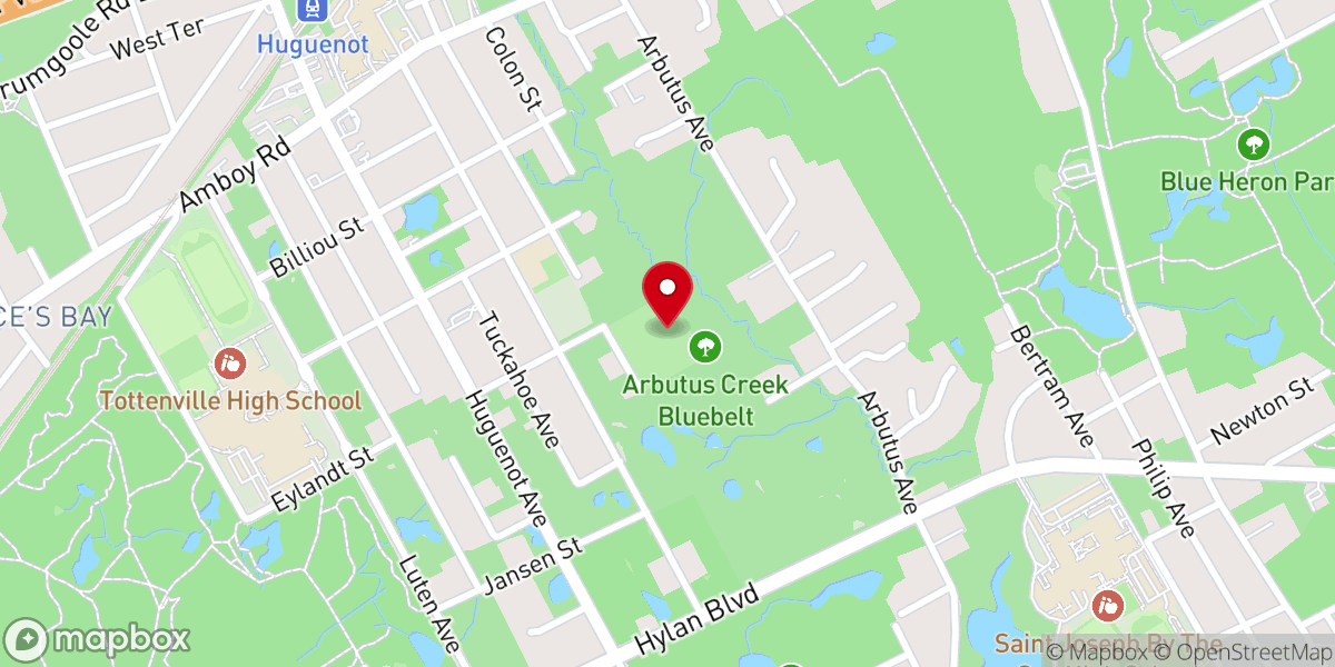 Map showing location of Arbutus Woods Park