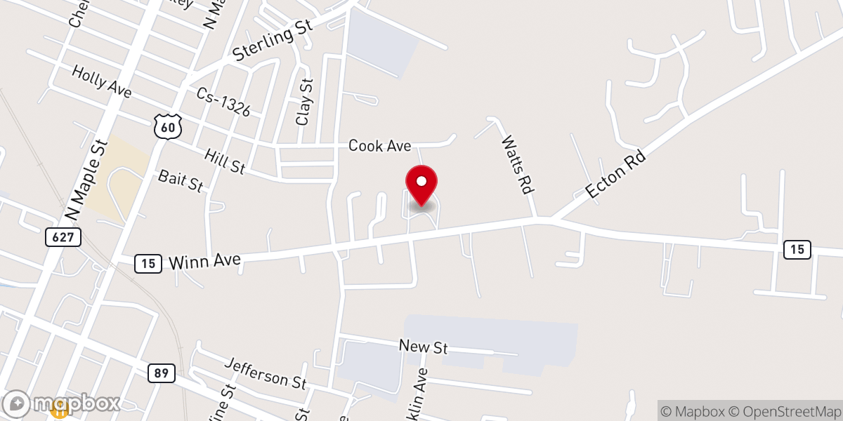 Map showing location of Ark of Mercy Church of God