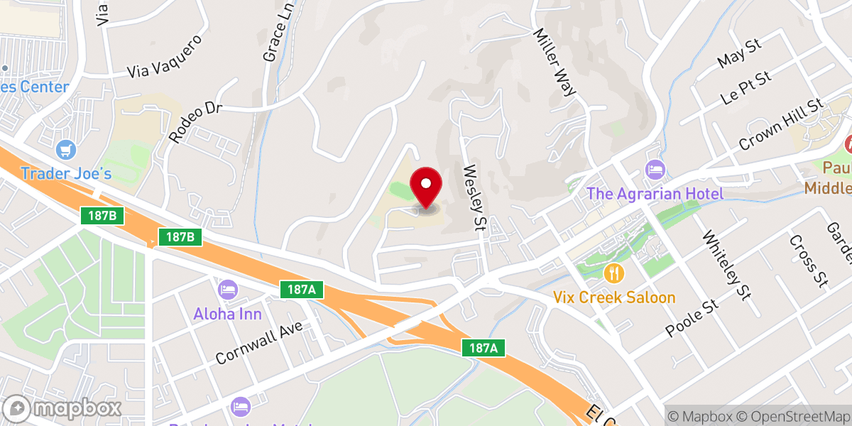 Map showing location of Arroyo Grande Seventh-Day Adventist Church