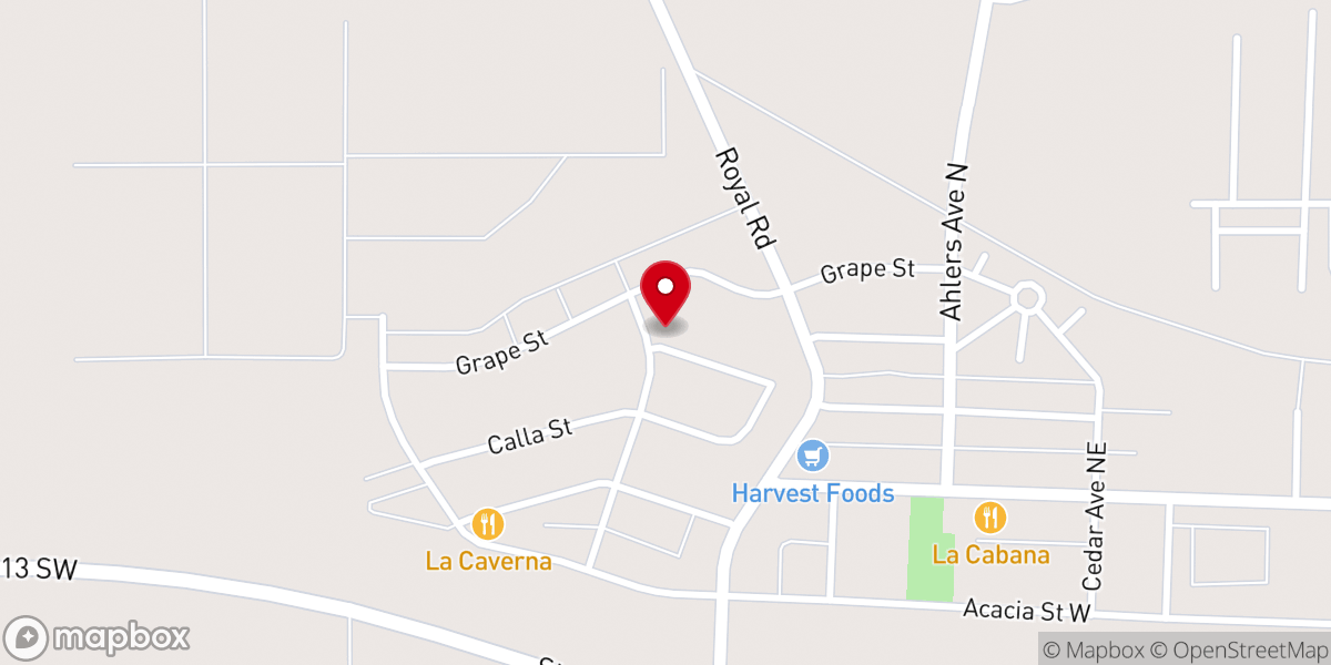 Map showing location of Asambleas de Dios, royal city