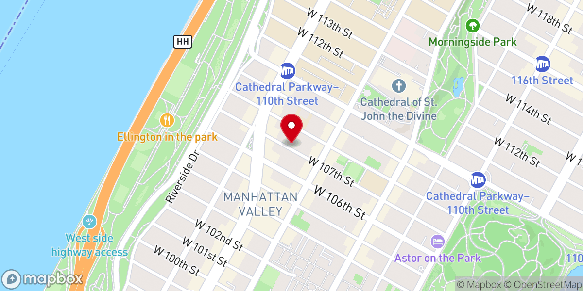 Map showing location of Ascension Roman Catholic Church