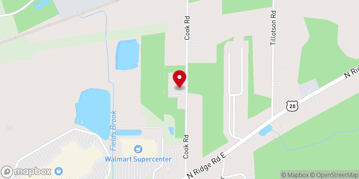 Map showing location of Ashtabula Pent. Church of God