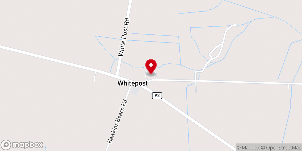 Map showing location of Athens Chapel Church of Christ