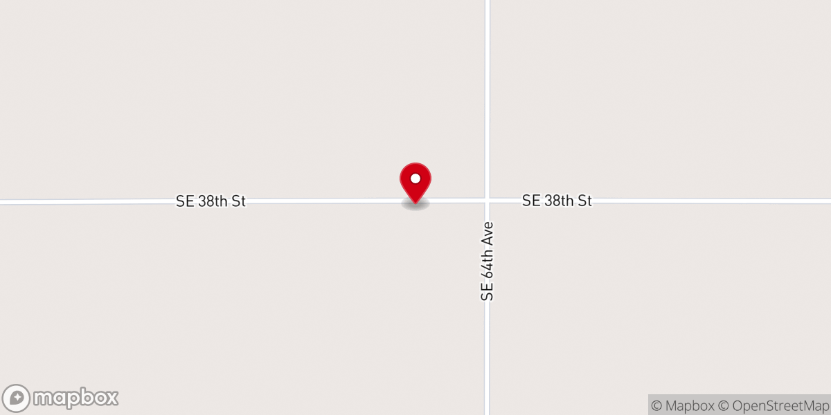 Map showing location of Aurora Lutheran Church