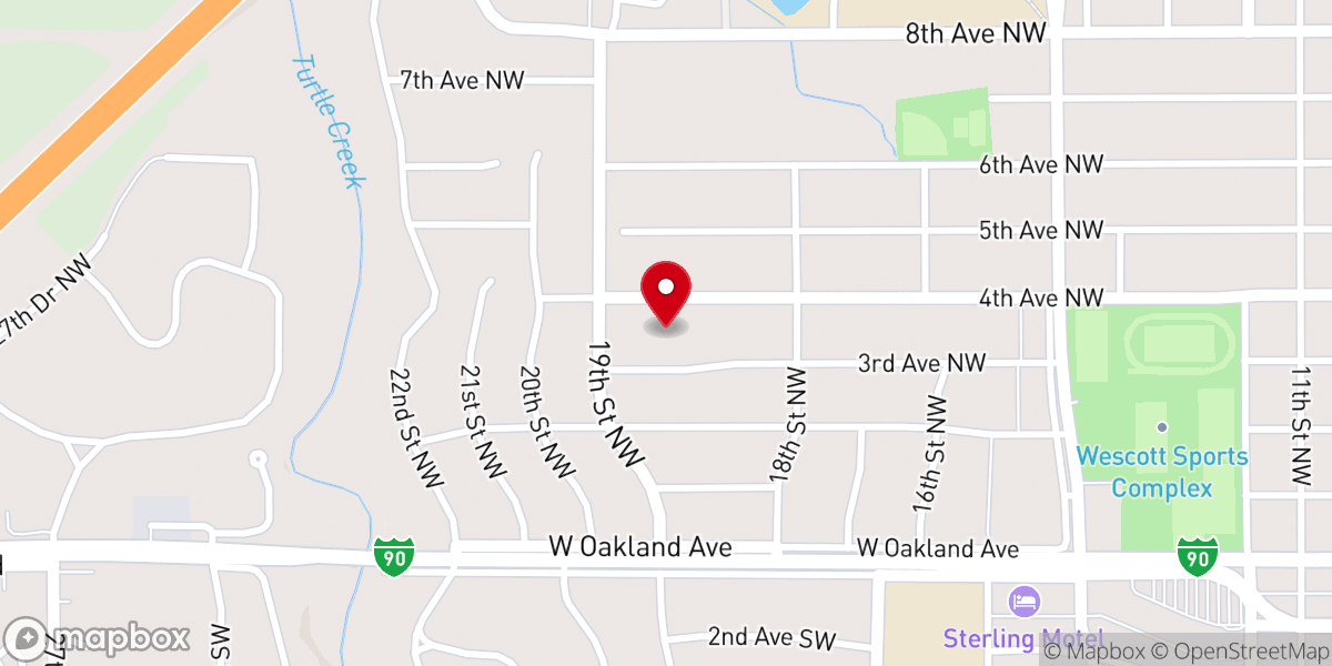 Map showing location of Austin Congregational UCC