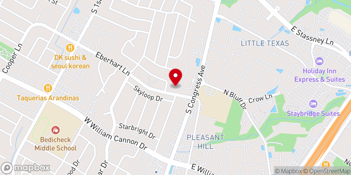 Map showing location of Austin South Seventh-day Adventist Church
