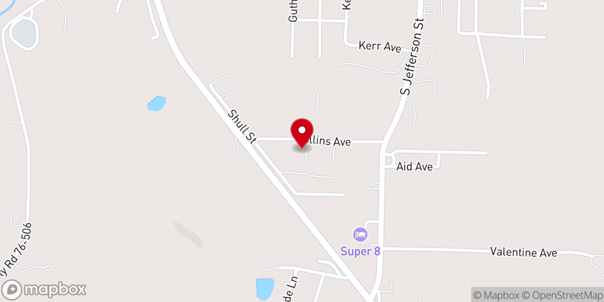 Map showing location of Ava Church of Christ