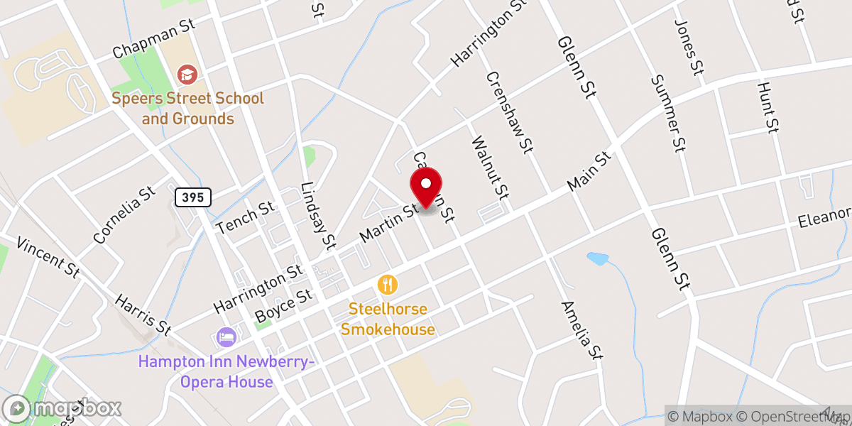 Map showing location of Aveleigh Presbyterian Church