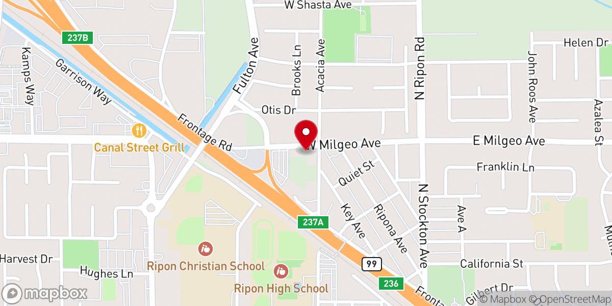 Map showing location of Ripon House of Praise