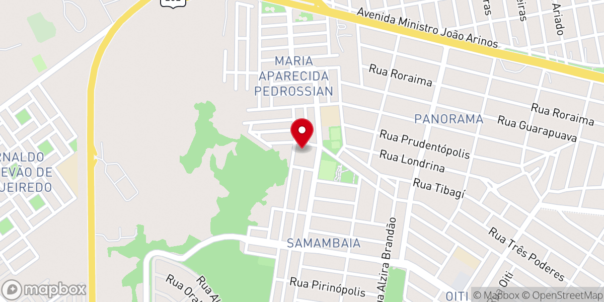 Map showing location of Paróquia São Leopoldo Mandic