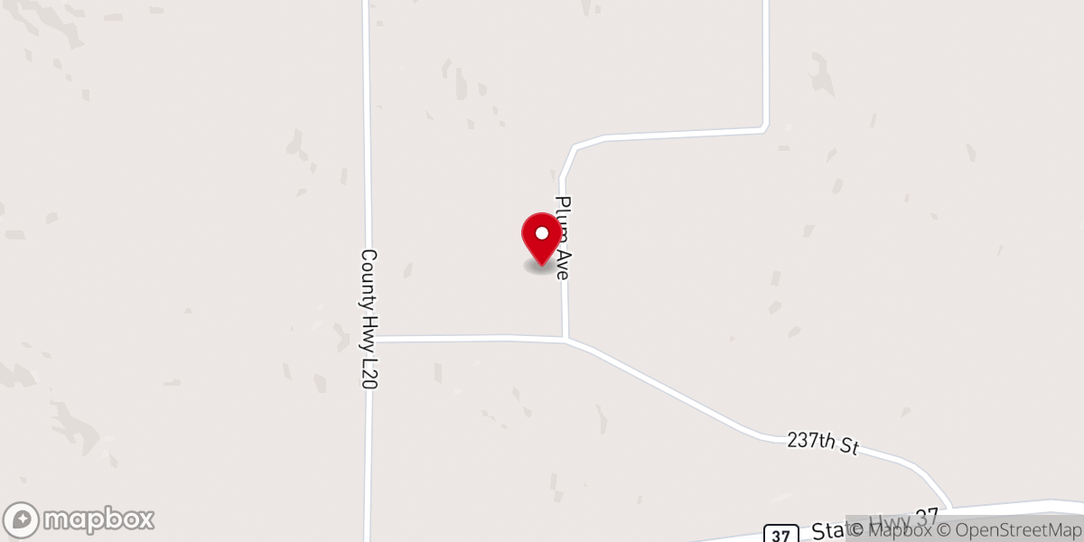 Map showing location of Jordan Valley Bible Church