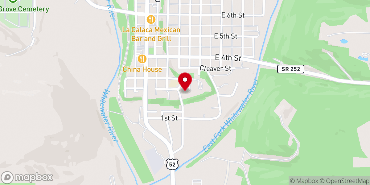 Map showing location of Saint Michael Catholic Church