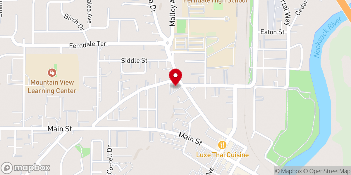 Map showing location of First Baptist Church