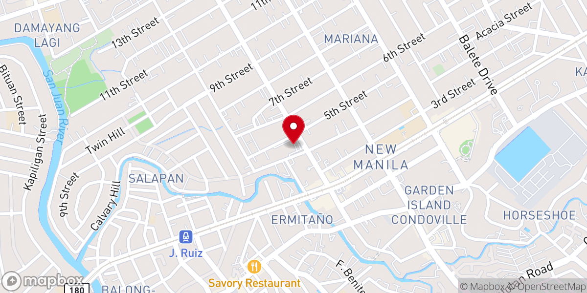 Map showing location of Minor Basilica of the National Shrine of Our Lady of Mount Carmel (Diocese of Cubao)