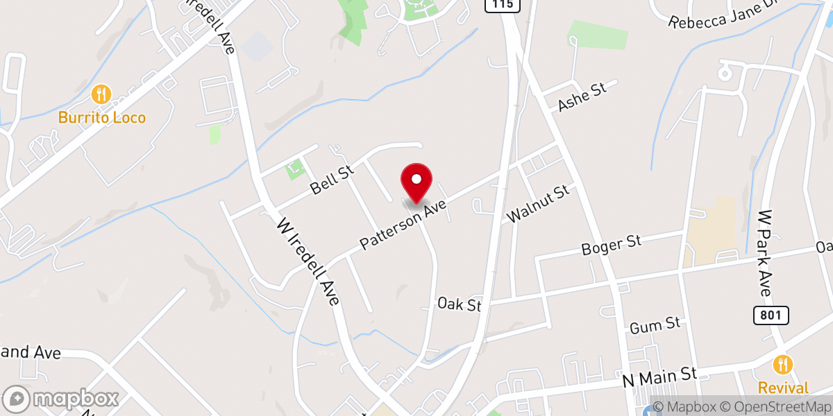Map showing location of Faith United Method Church