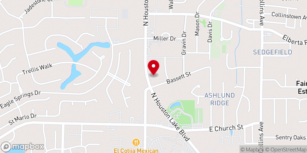 Map showing location of Willow Creek Assisted Living