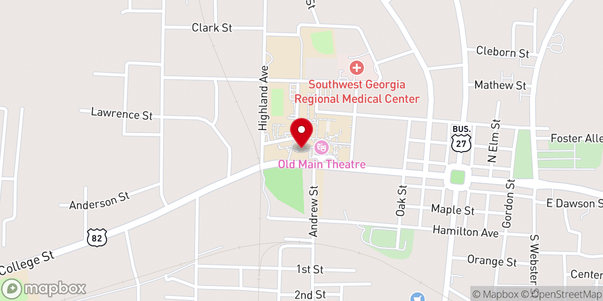 Map showing location of Jones Chapel