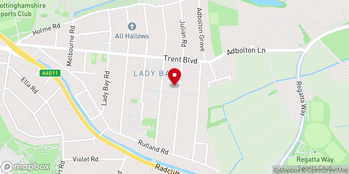 Map showing location of New Apostolic Church