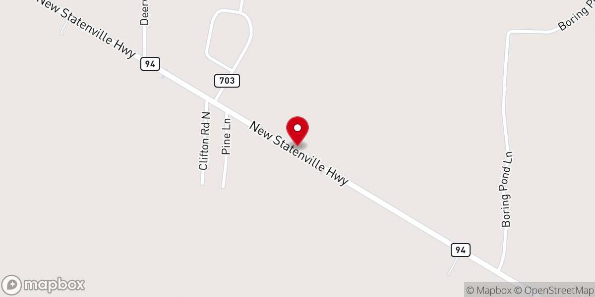 Map showing location of Eastern Heights Baptist Church