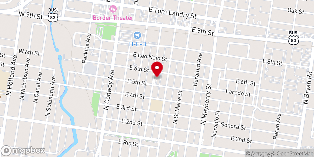 Map showing location of Seventh-day Adventist Church