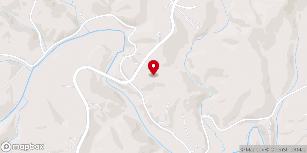 Map showing location of Mount Valley Church