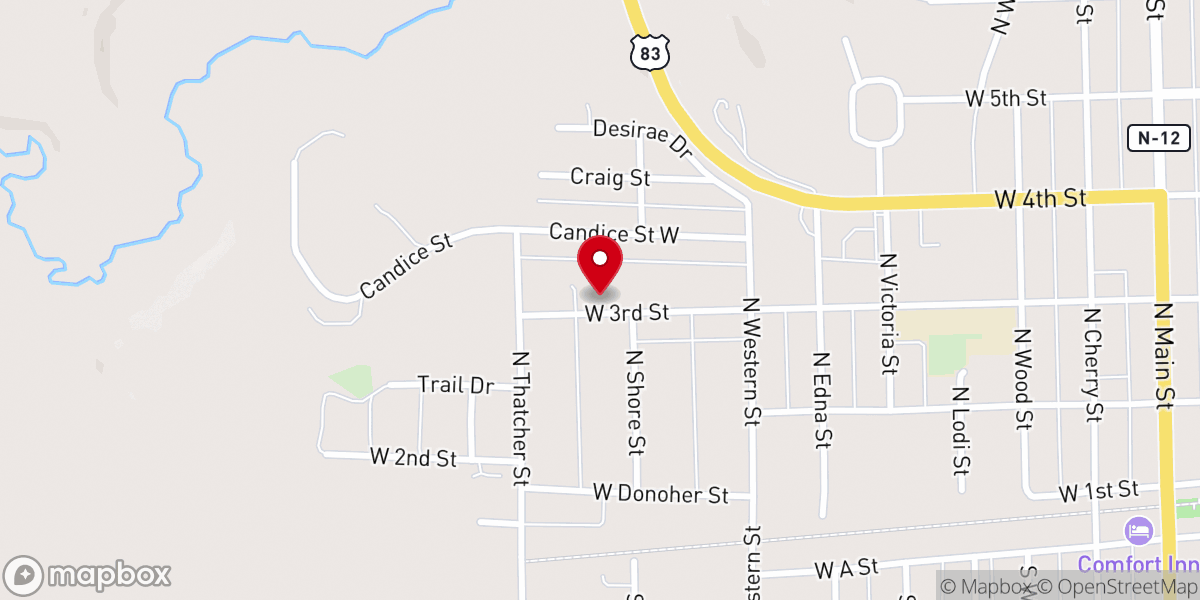 Map showing location of Grace Lutheran School