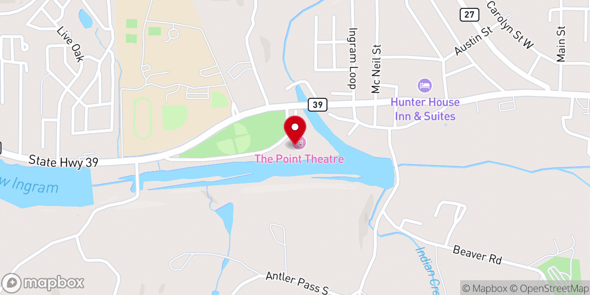 Map showing location of Hill Country Arts Foundation
