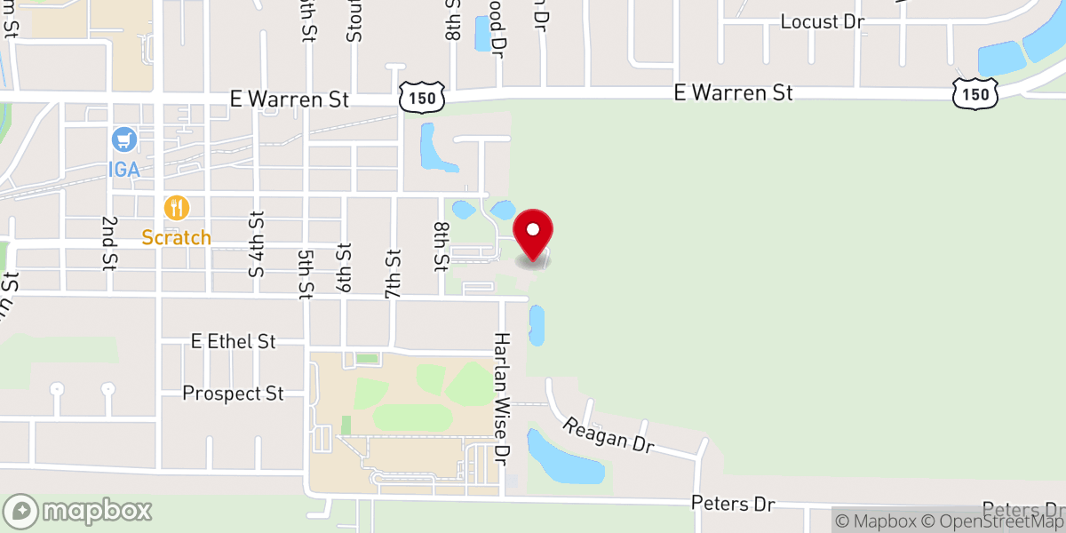 Map showing location of Prince of Peace Community Early Learning Center